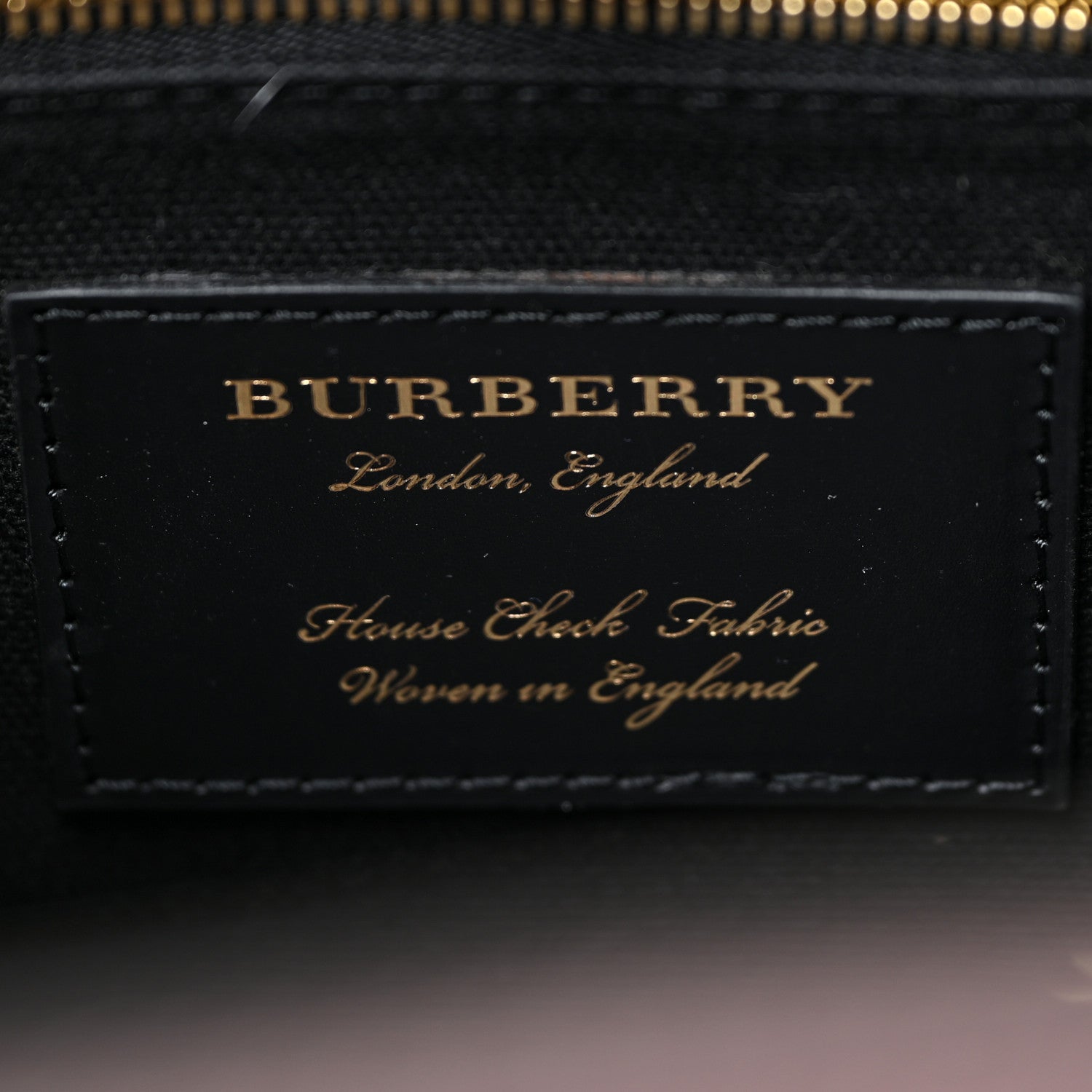 Burberry Derby Calfskin House Check Medium Banner Tote Pale Orchid 7 of 11