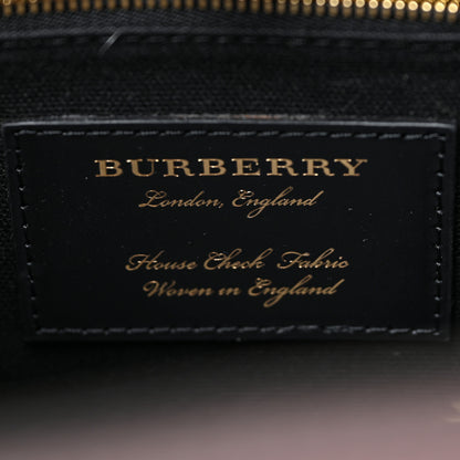 Burberry Derby Calfskin House Check Medium Banner Tote Pale Orchid 7 of 11