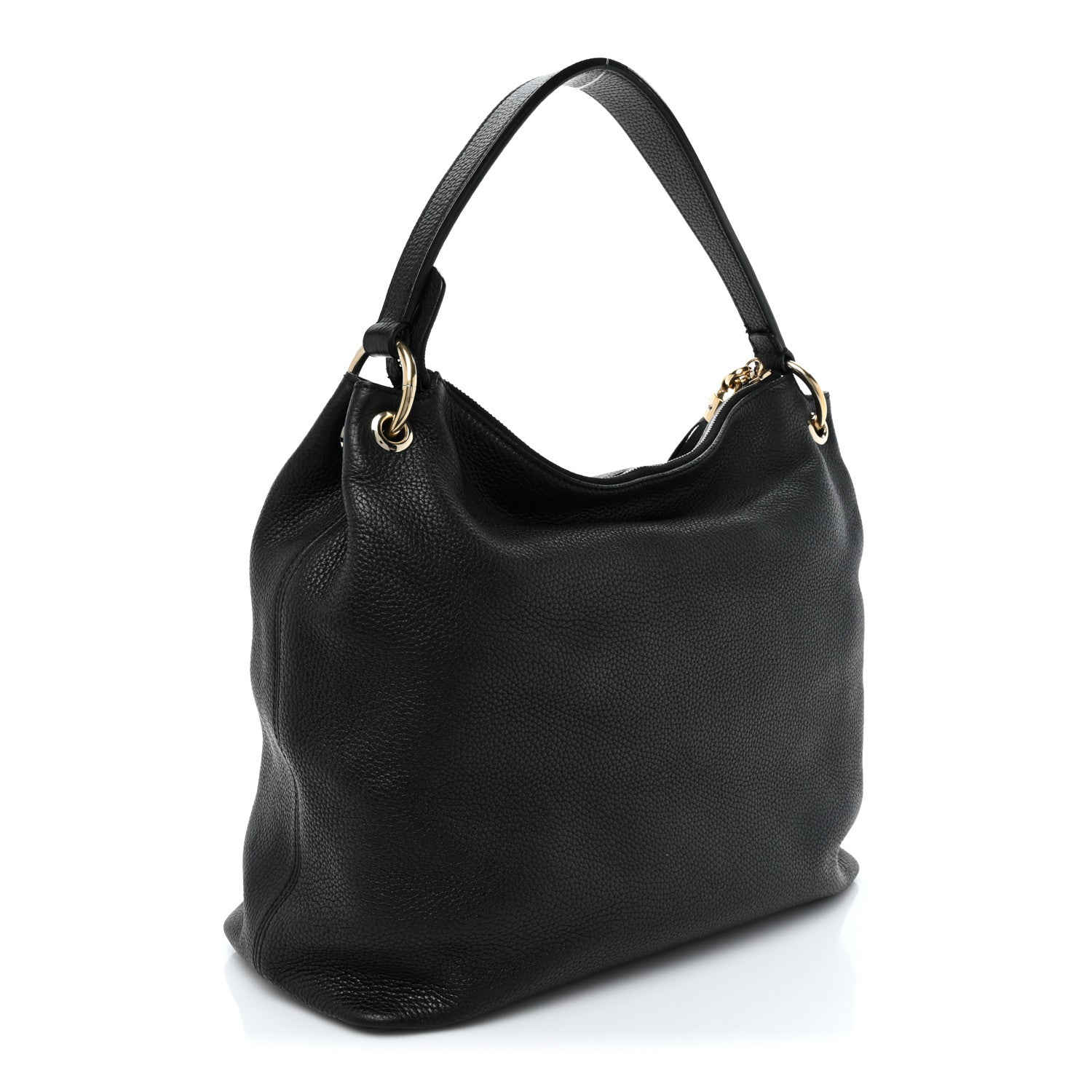 Gucci Pebbled Calfskin Large Soho Hobo Black 3 of 16