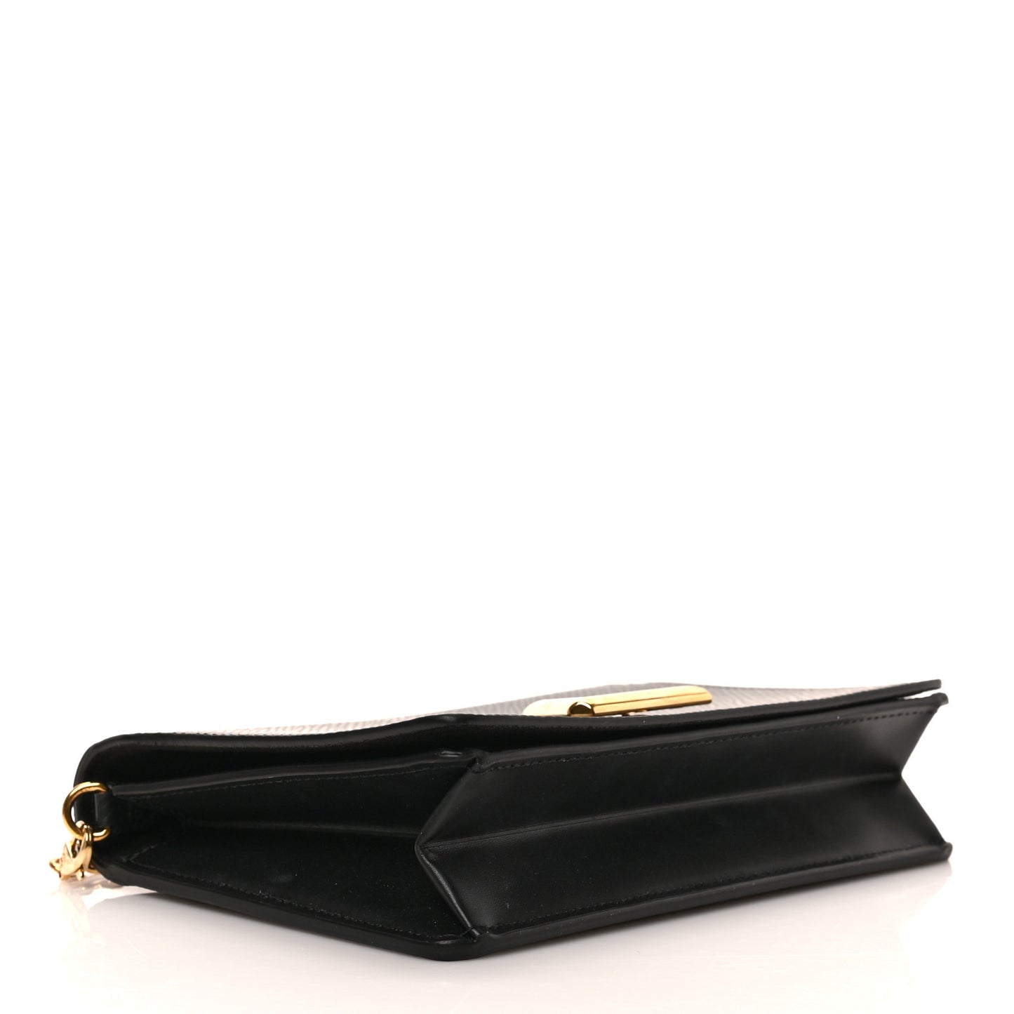 Epi Twist Belt Chain Wallet Black