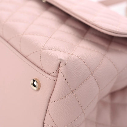 Chanel Caviar Quilted Small Coco Handle Flap Light Pink 10 of 12