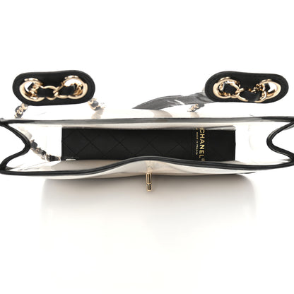 Chanel Lambskin PVC Medium Coco Sand Flap Black 5 of 9