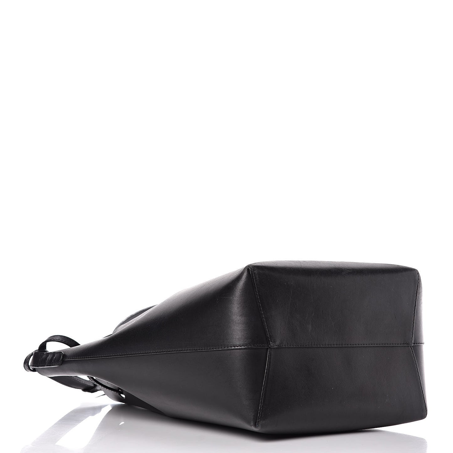 Vegetable Tanned Calfskin Bucket Bag Black Royal