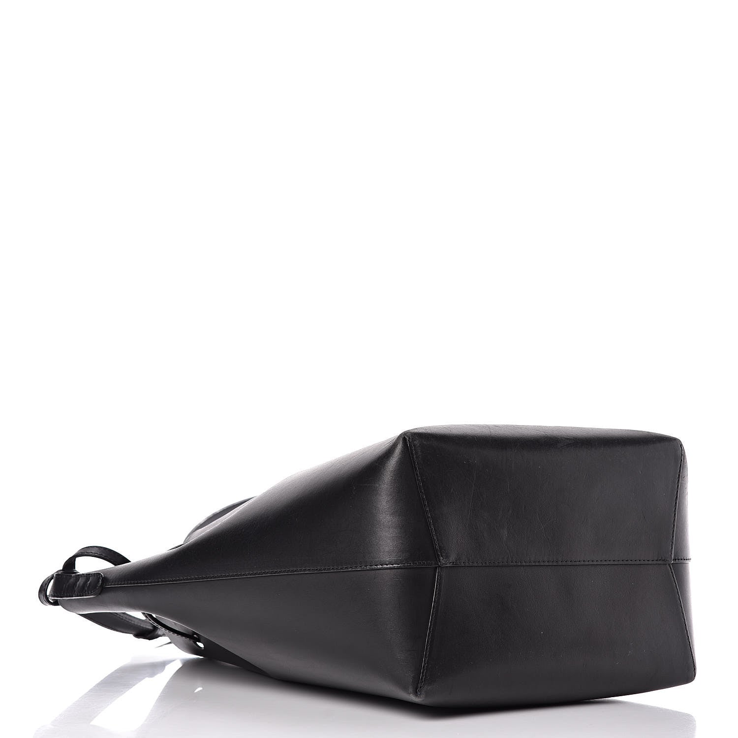 Mansur Gavriel Vegetable Tanned Calfskin Bucket Bag Black Royal 5 of 17