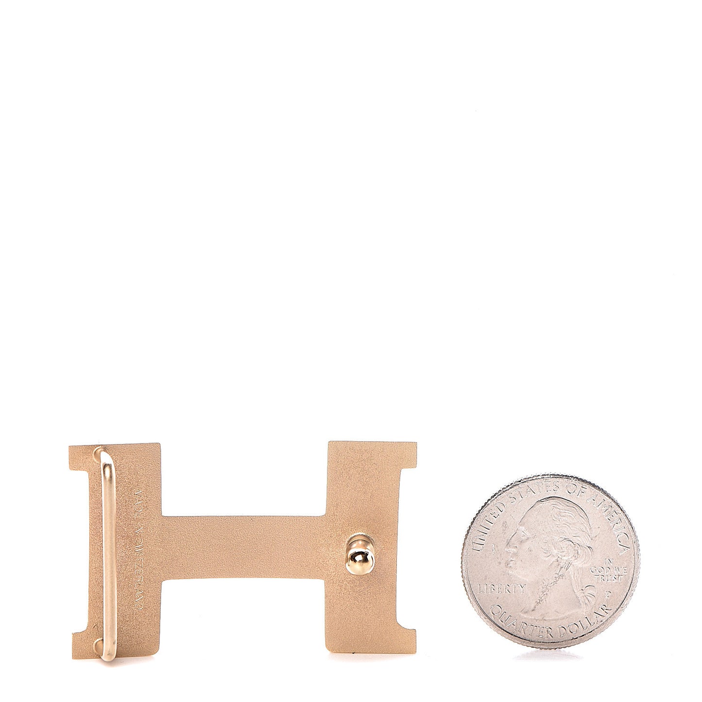 Polished Constance 24mm Belt Buckle Gold