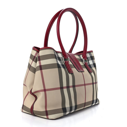 Burberry House Check Buckle Tote Red 3 of 13