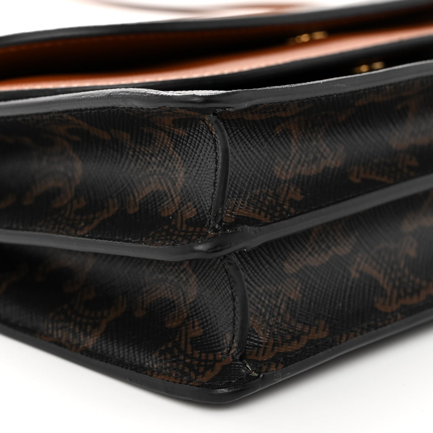 Triomphe Canvas Lambskin Wallet On Strap Tan