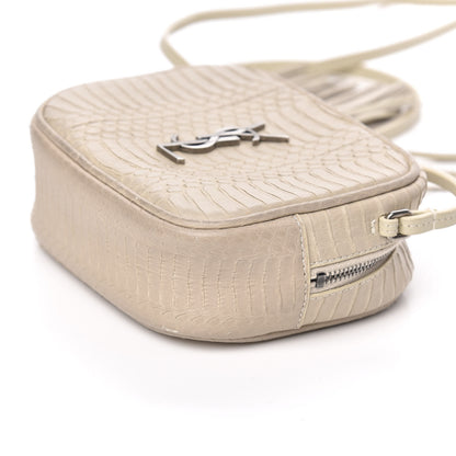 Saint Laurent Elaphe Monogram Blogger Bag Light Cream 9 of 10