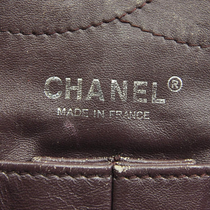 Chanel Distressed Leather 2.55 Reissue 227 Jumbo Flap Black 7 of 8
