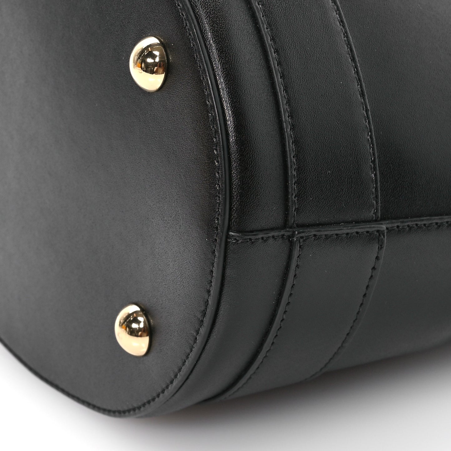 Calfskin Vara Bow Bucket Bag Black