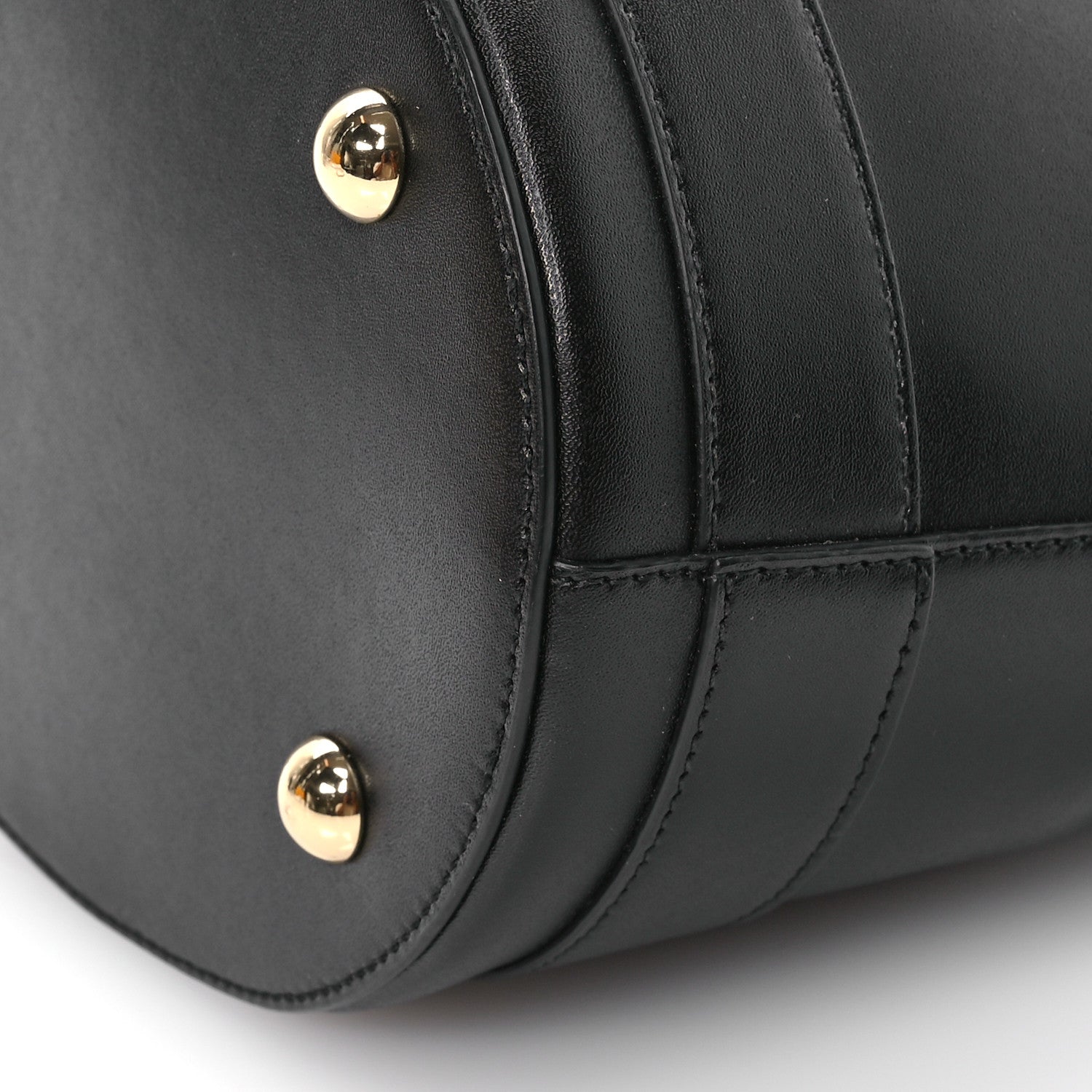 Salvatore Ferragamo Calfskin Vara Bow Bucket Bag Black 10 of 10