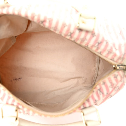 Louis Vuitton Mini Lin Croisette Speedy 30 Rouge 5 of 13