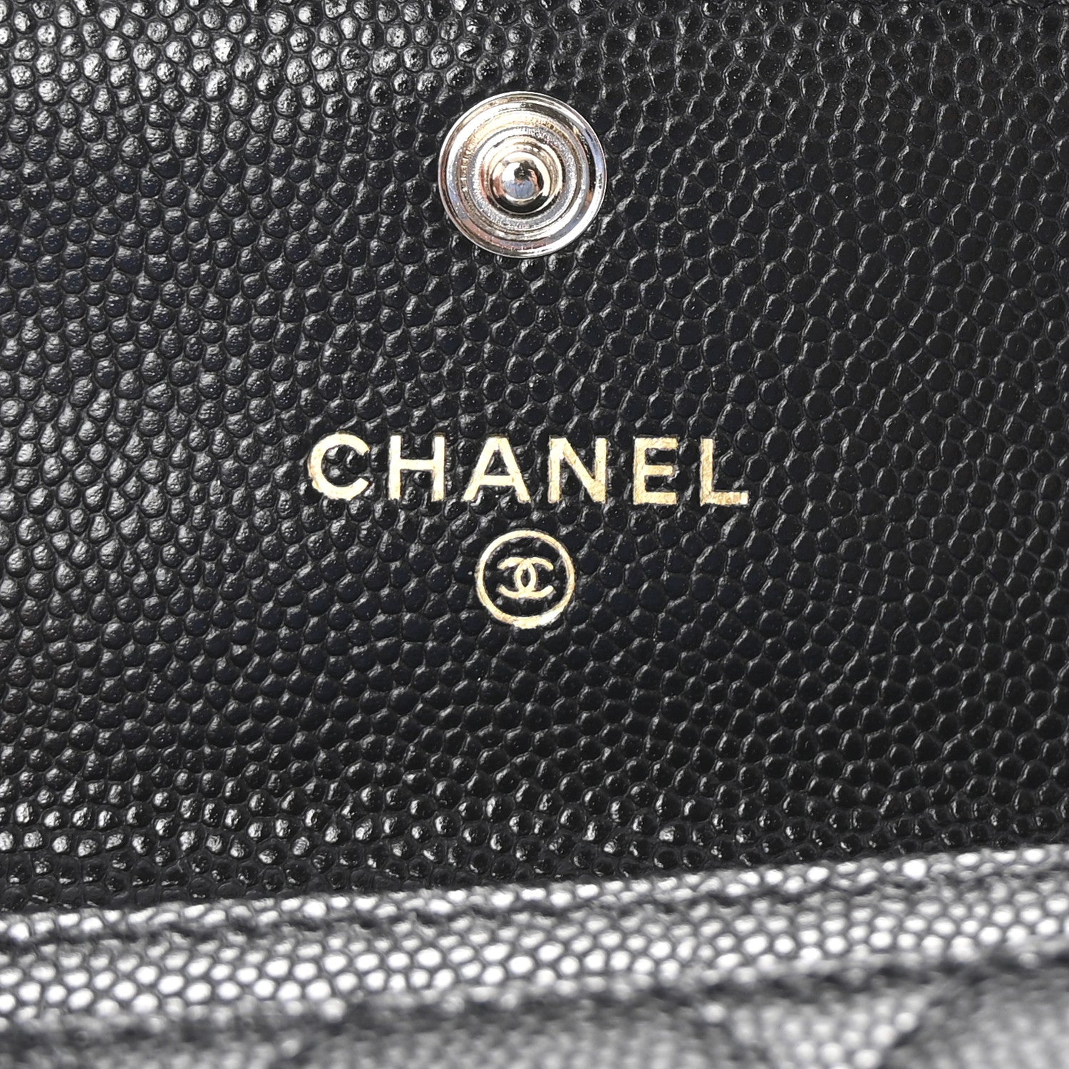 Chanel Caviar Quilted CC Flap Card Holder Black 6 of 9