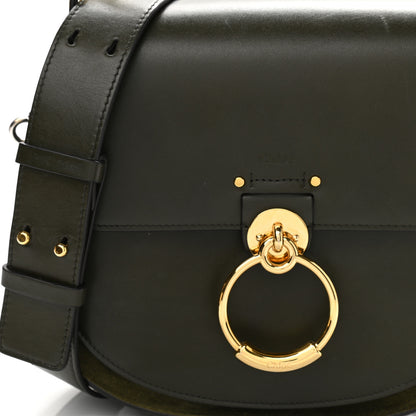 Chloe Calfskin Suede Large Tess Bag Deep Forest 8 of 11