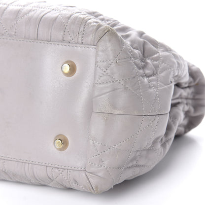 Christian Dior Gaufre Lambskin Cannage Delices Tote Grey 7 of 11