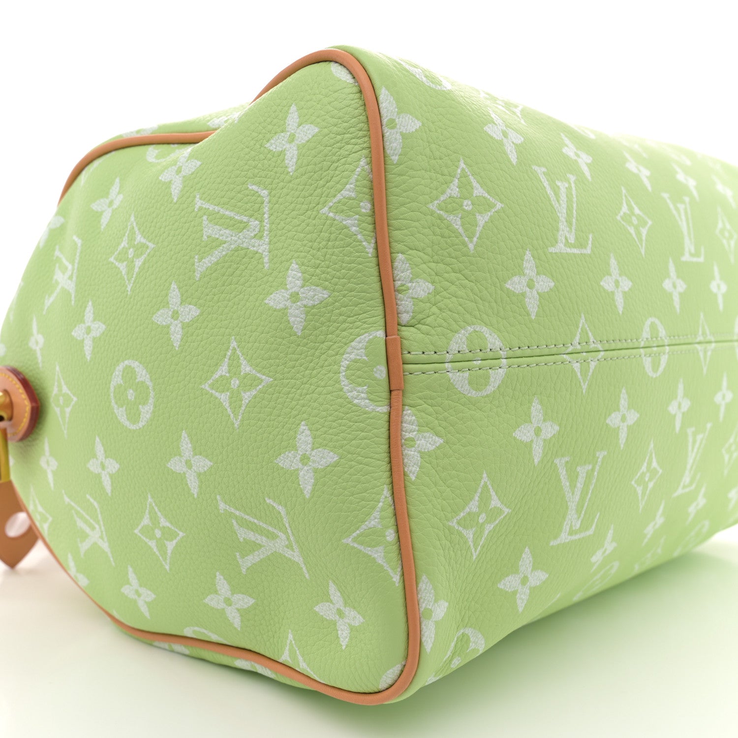 Louis Vuitton Calfskin Monogram Speedy P9 Bandouliere 30 Frozen Lime Vert Clair 10 of 11