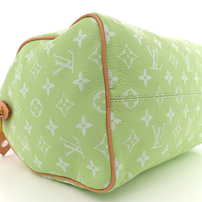 Louis Vuitton Calfskin Monogram Speedy P9 Bandouliere 30 Frozen Lime Vert Clair 10 of 11