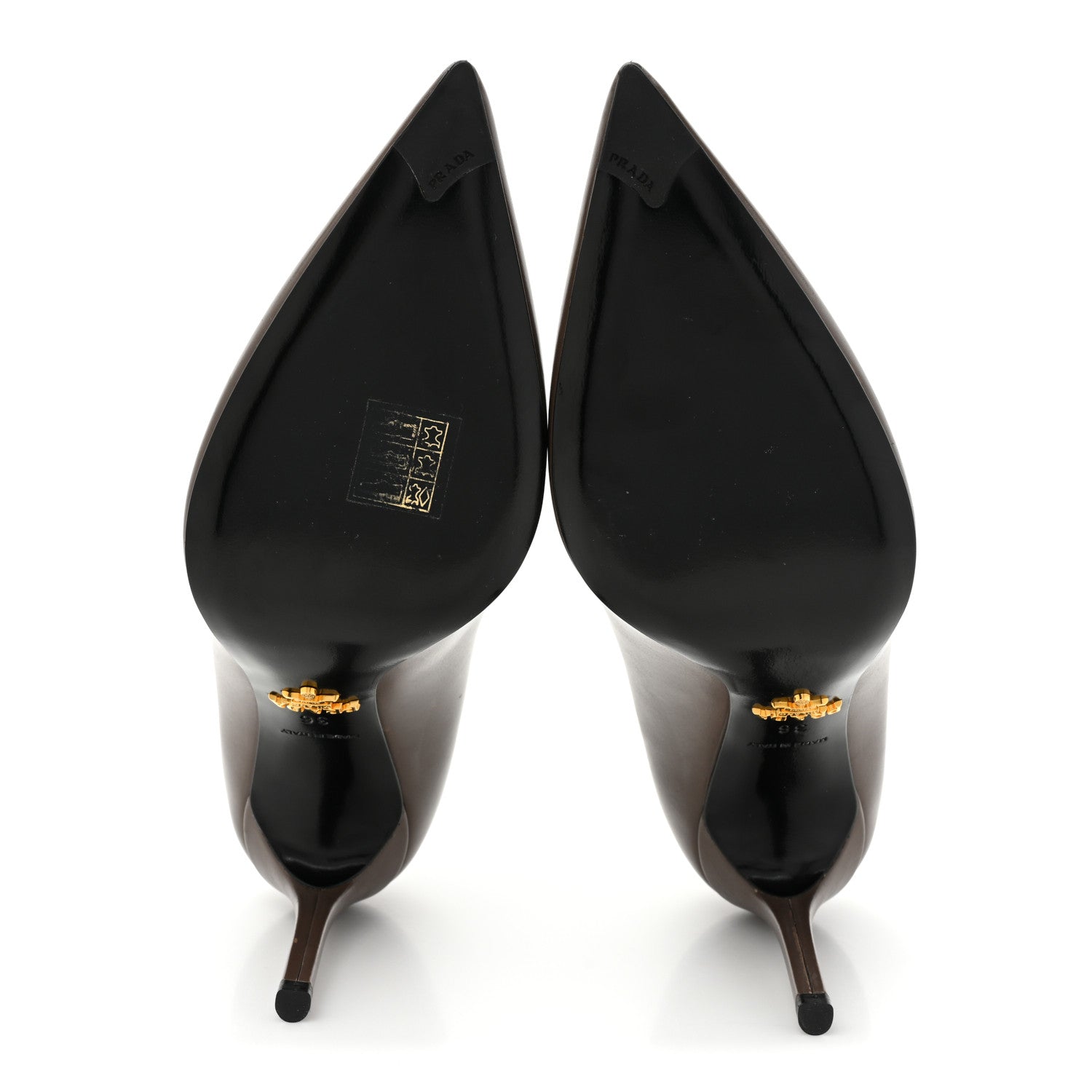 Prada Vitello Pumps 36 Grafite 5 of 12