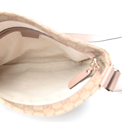 Gucci GG Supreme Monogram Selleria Calfskin Small Flat Messenger Bag Pink 5 of 10