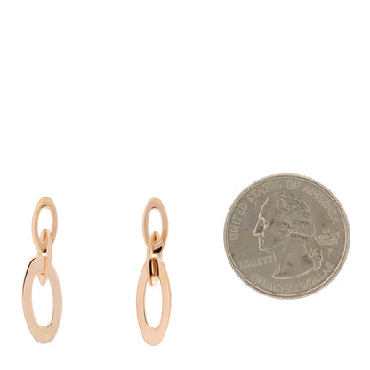 Roberto Coin 18K Rose Gold Petite Chic and Shine Link Earrings 2 of 5