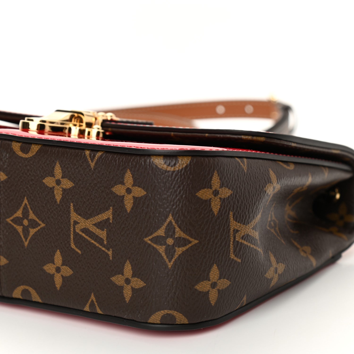 Louis Vuitton Patent Calfskin Monogram Cherrywood BB Scarlet 9 of 9