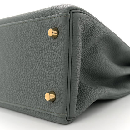 Hermes Togo Kelly Retourne 28 Vert Amande 10 of 12