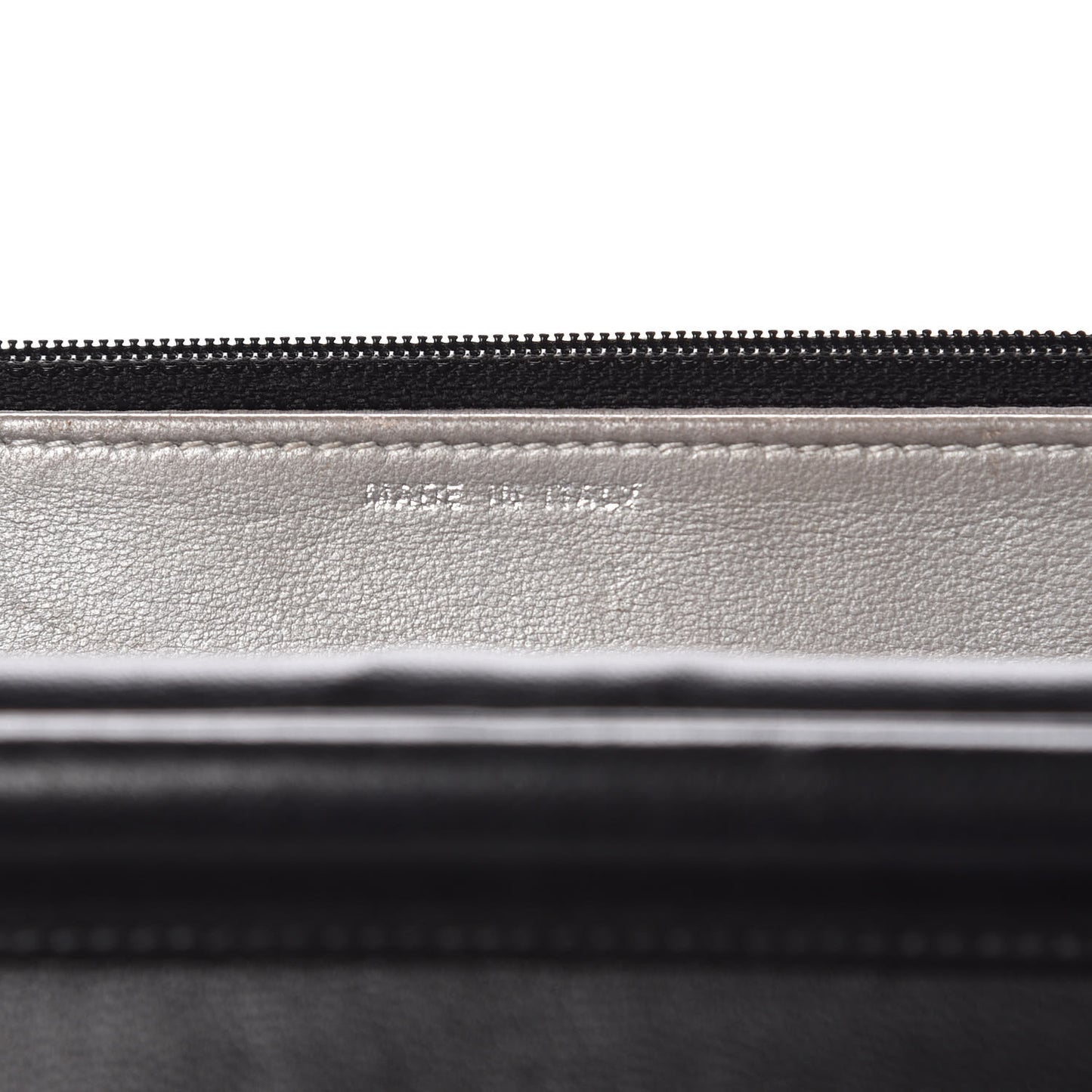 Lambskin Camellia Embossed Wallet on Chain WOC Black