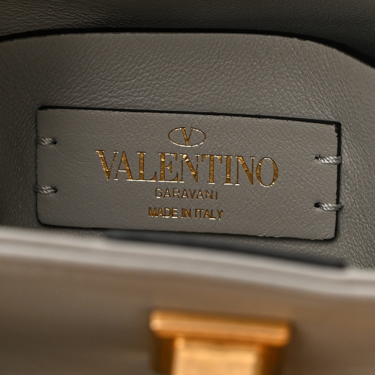 Valentino Garavani Nappa Small Roman Stud The Handle Bag Ivory 7 of 10