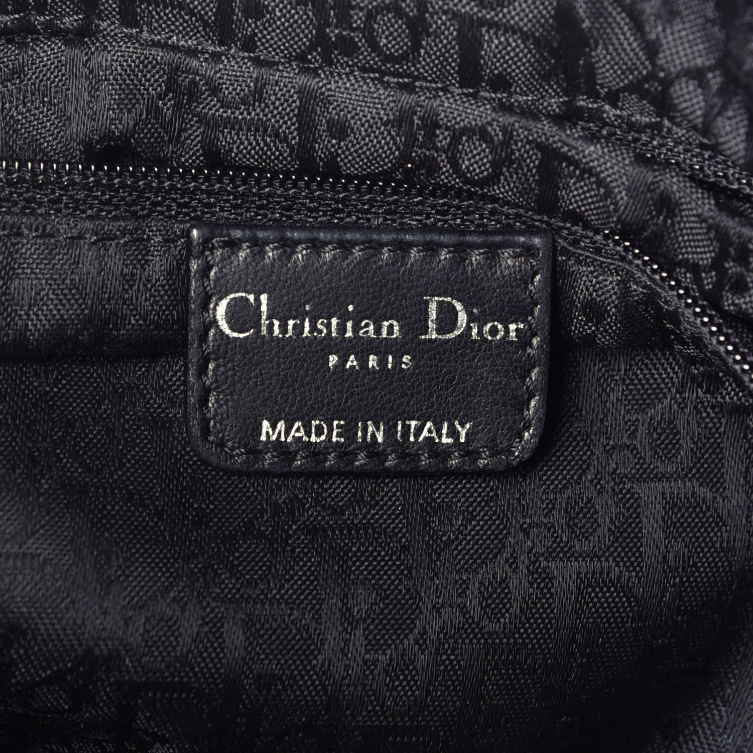 Christian Dior Lambskin Plisse Pleated Shoulder Bag Black 6 of 9