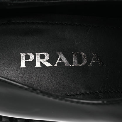 Prada Vernice Triangle 50mm Loafers 41 Black 9 of 10