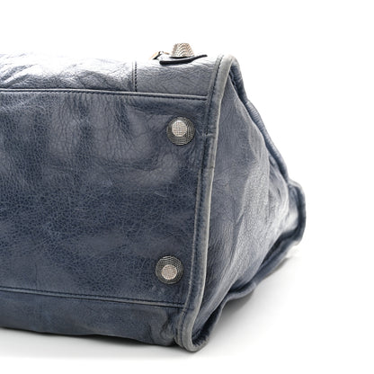 Balenciaga Agneau Giant 21 Silver Hardware Weekender Blue Roi 11 of 11