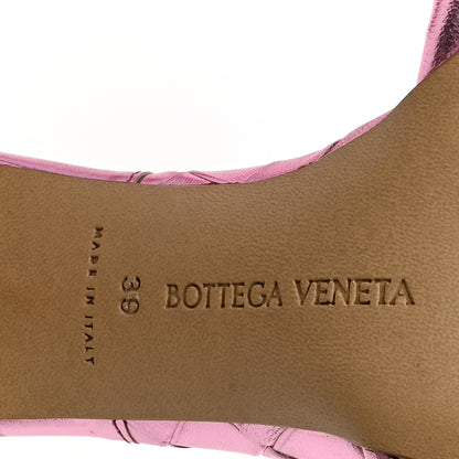 Bottega Veneta Metallic Nappa Maxi Intrecciato Lido 90mm Mule Sandals 39 Azalea 7 of 9