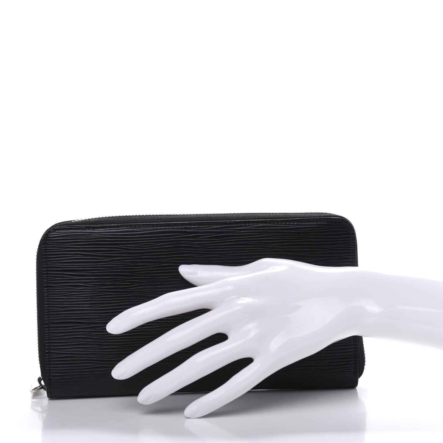 Louis Vuitton Epi Zippy Organizer Wallet Black 2 of 11