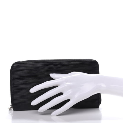 Louis Vuitton Epi Zippy Organizer Wallet Black 2 of 11