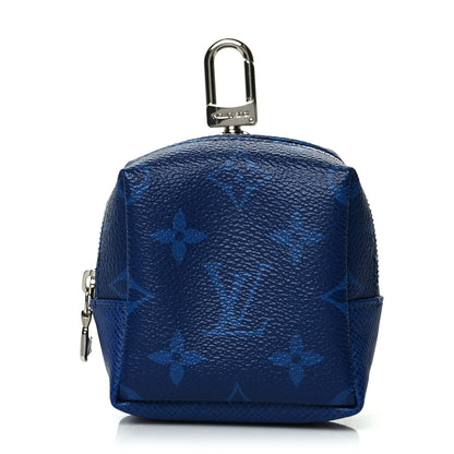 Louis Vuitton Taigarama Box Pouch Bag Charm Cobalt 1 of 6