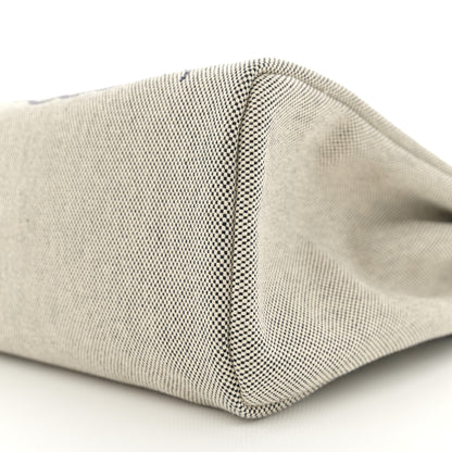 Hermes Vache Hunter Toile H Pegase Pop Herbag Zip Retourne 31 PM Bleu Indigo Ecru Black 10 of 14