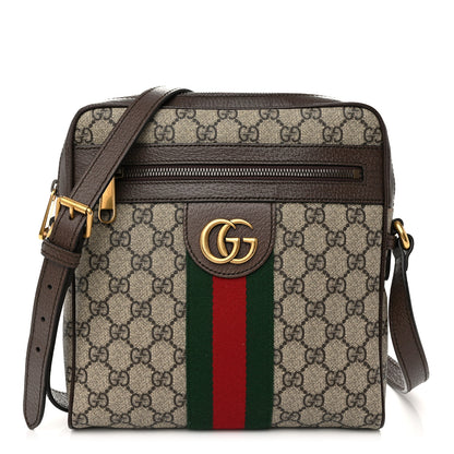 Gucci GG Supreme Monogram Web Small Ophidia Messenger Bag Brown 1 of 13