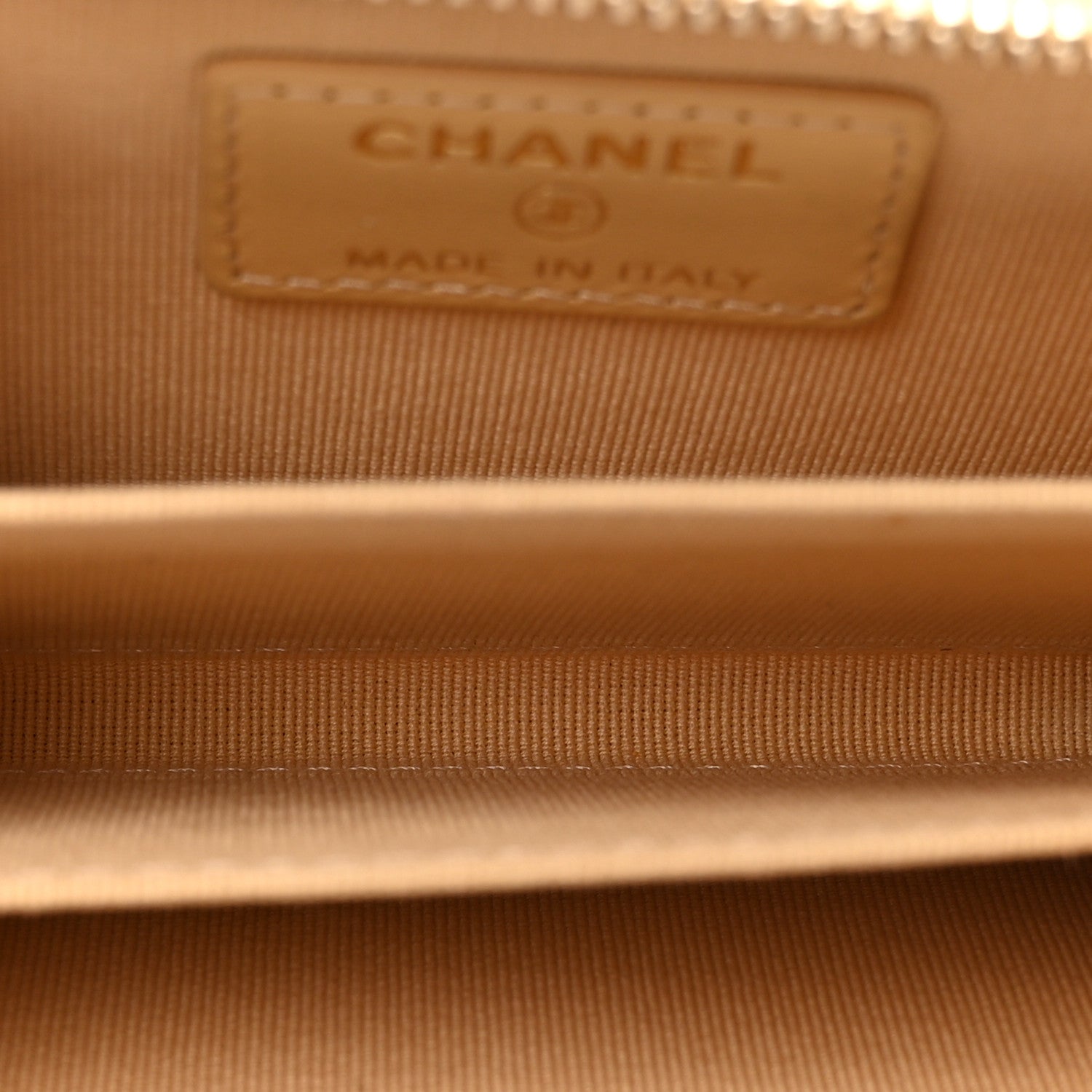 Chanel Caviar Quilted Zip Around Coin Purse Yellow 5 of 9