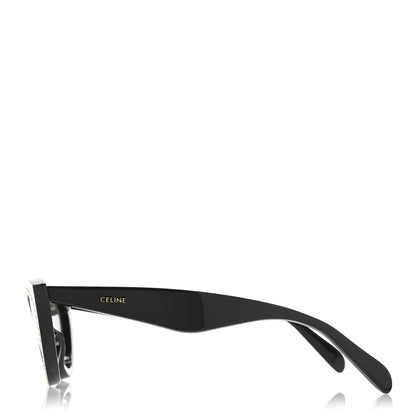 Celine Acetate Crystal Cat Eye Sunglasses CL4019IS Black 3 of 7