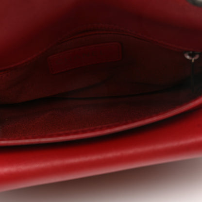 Chanel Goatskin Quilted Small Natural CC Flap Red 5 of 11