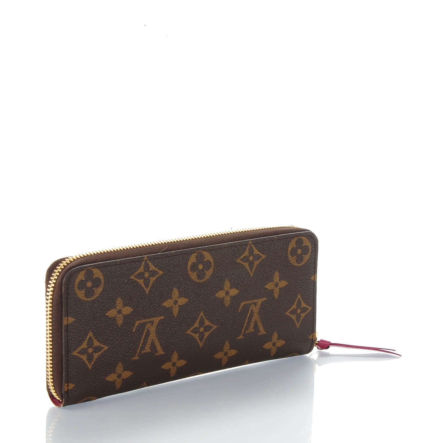 Louis Vuitton Monogram Clemence Wallet Fuchsia 3 of 3