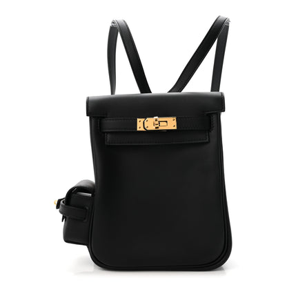 Hermes Swift Kelly Jump Backpack Black 1 of 11