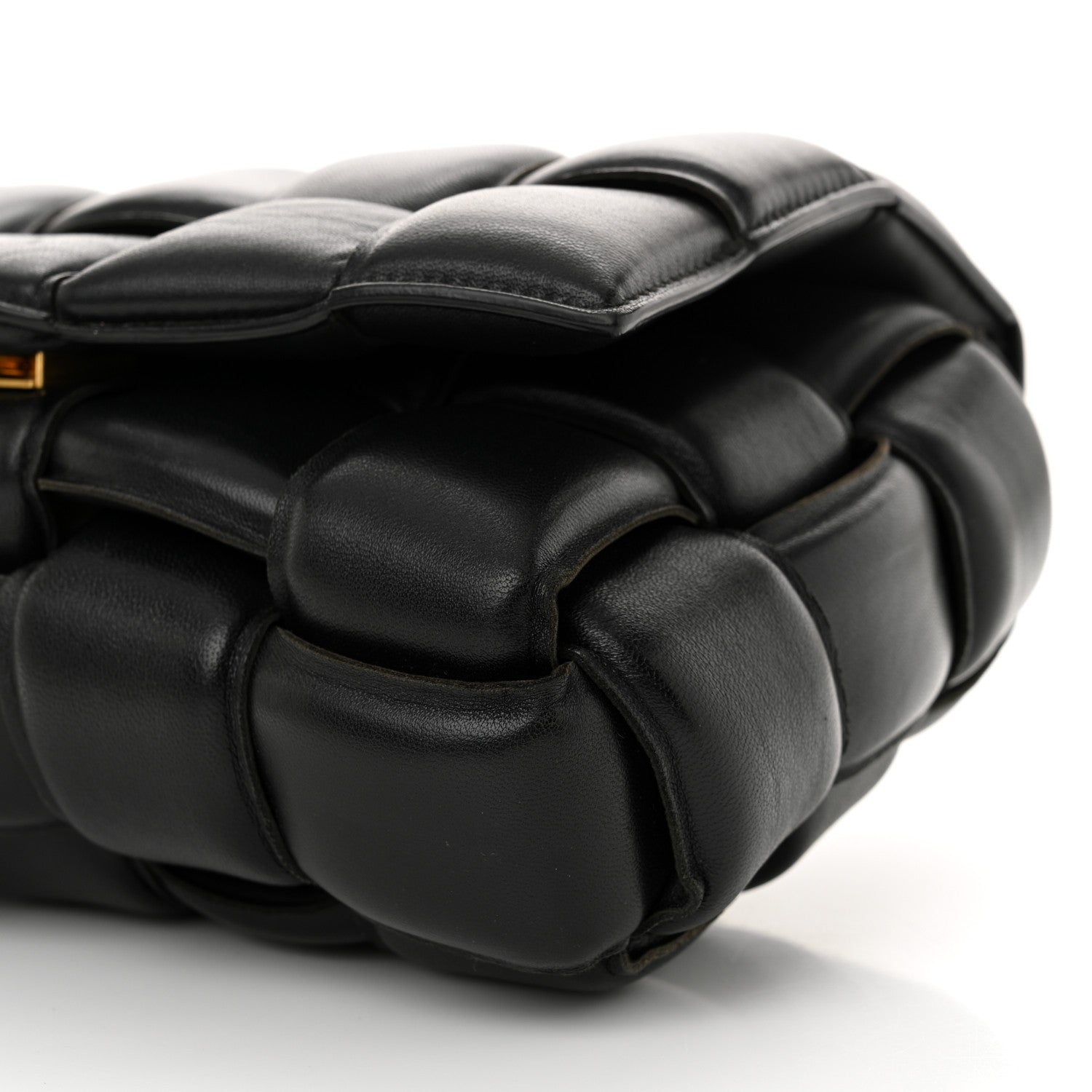 Bottega Veneta Nappa Maxi Intreccio Padded Cassette Crossbody Bag Black 9 of 9