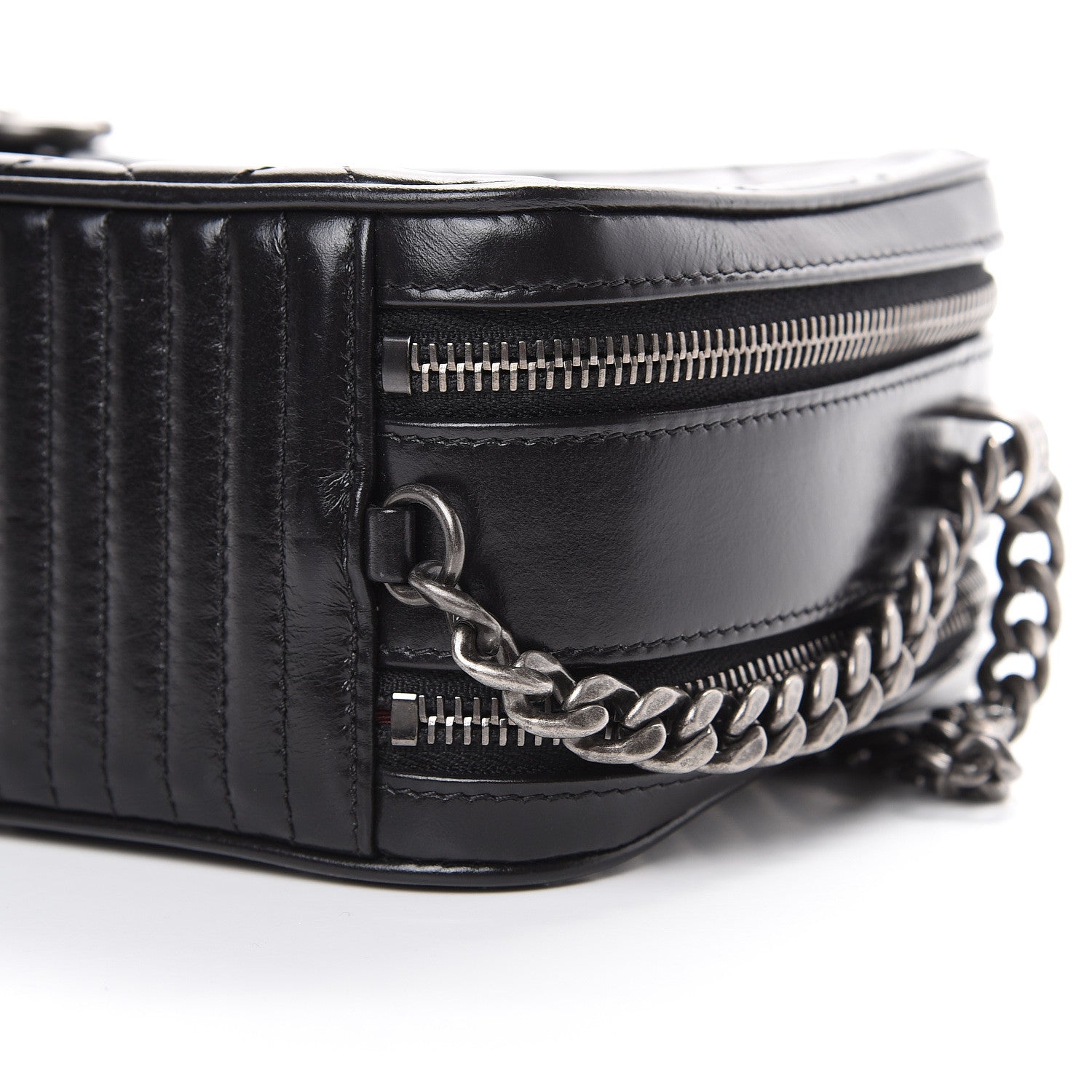 Chanel Lambskin Large Coco Boy Camera Case Black 10 of 10