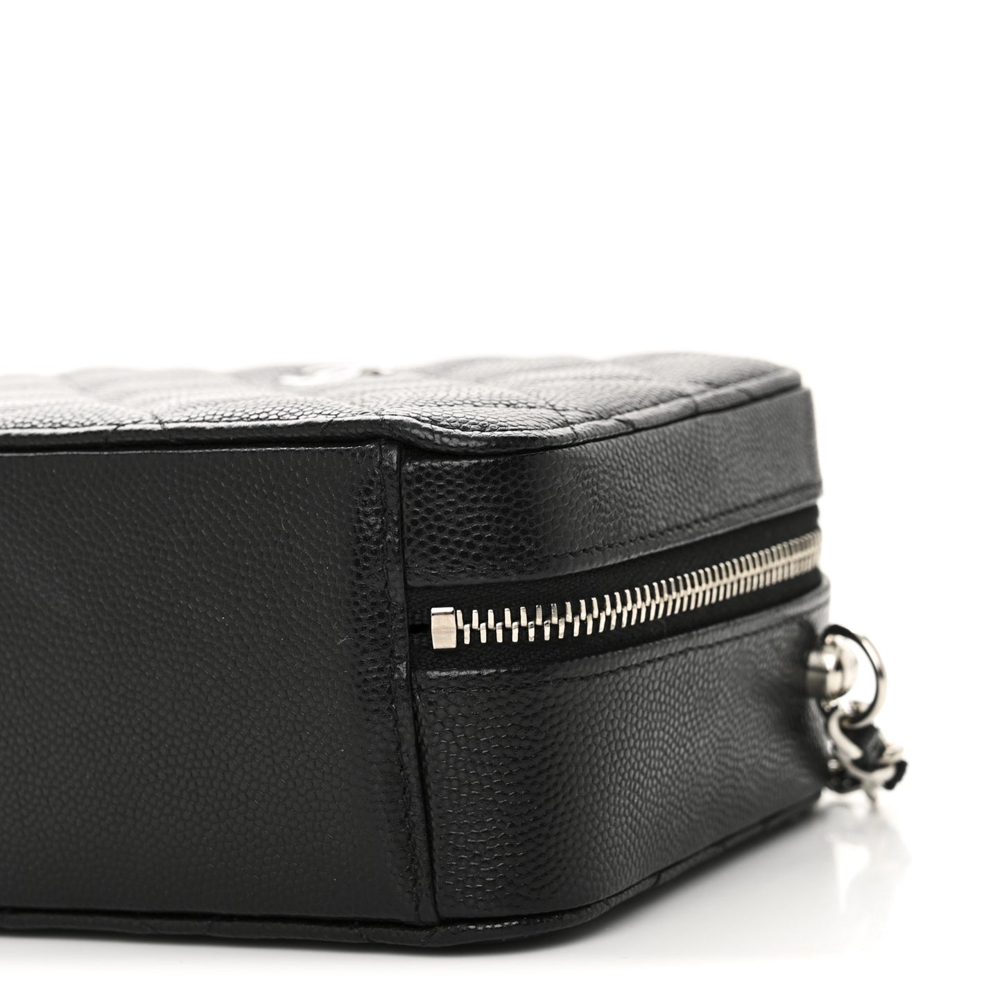Caviar Quilted Camera Bag Black