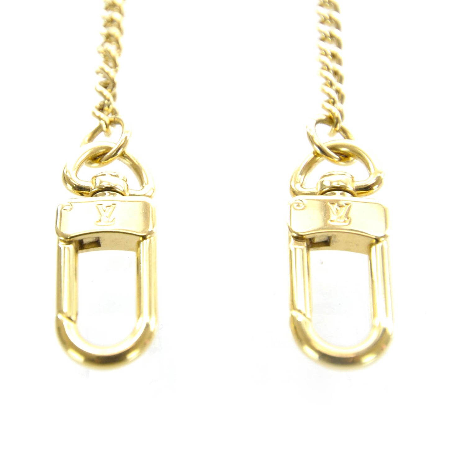Metal Pochette Extender Key Ring Chain Gold