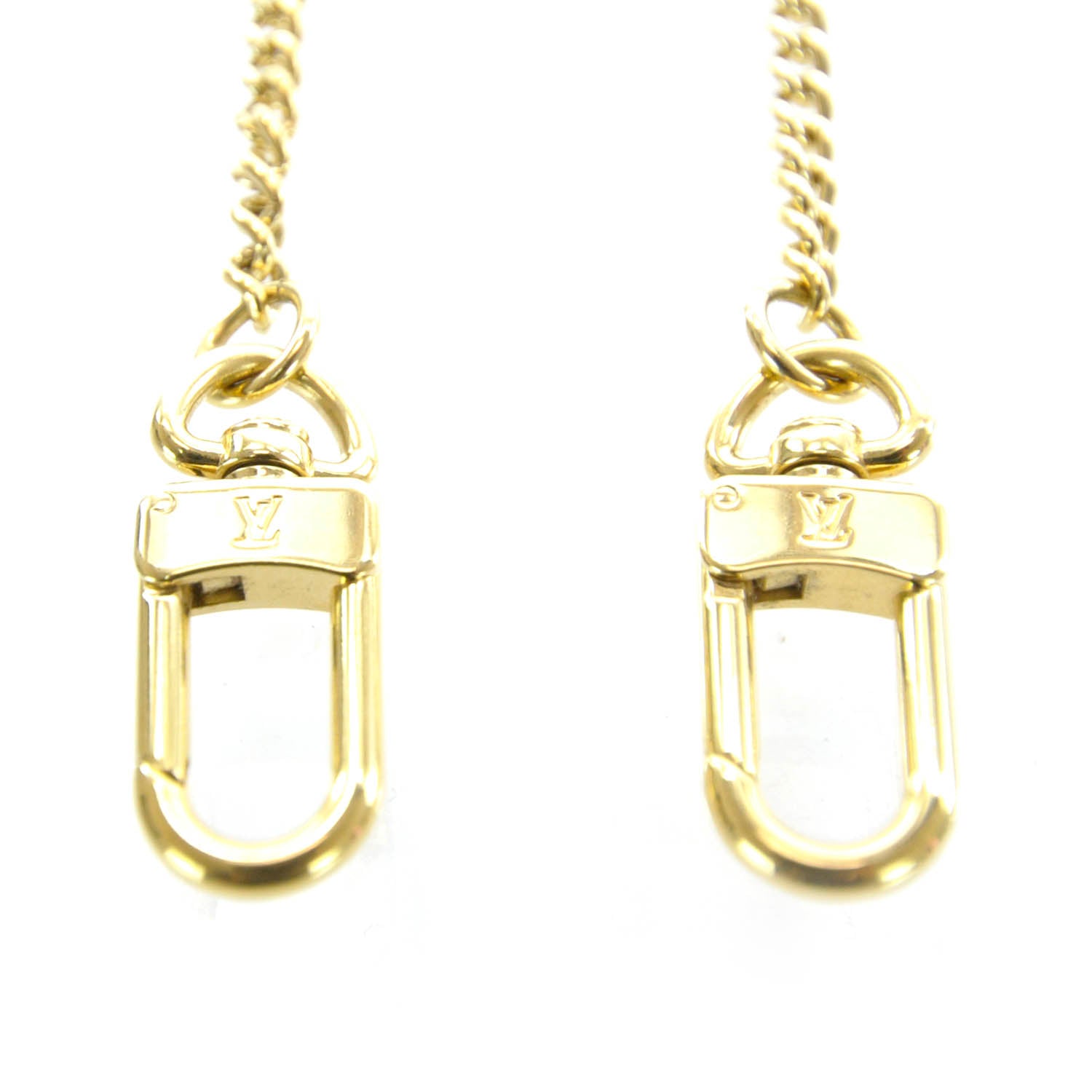Louis Vuitton Metal Pochette Extender Key Ring Chain Gold 4 of 4