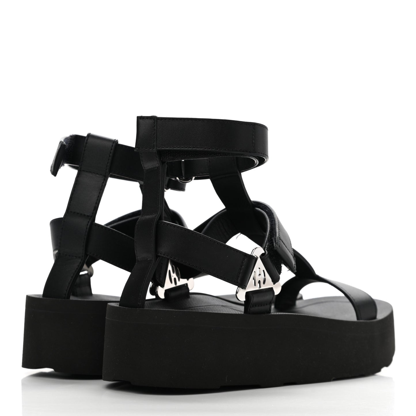 Calfskin Womens Enid Sandals 35 Black