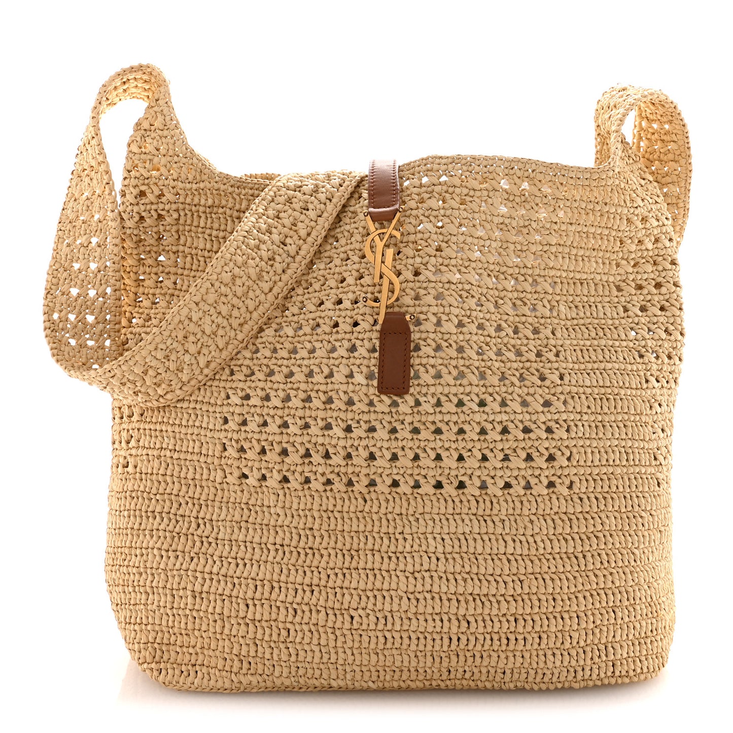 Raffia Monogram Hobo Naturale