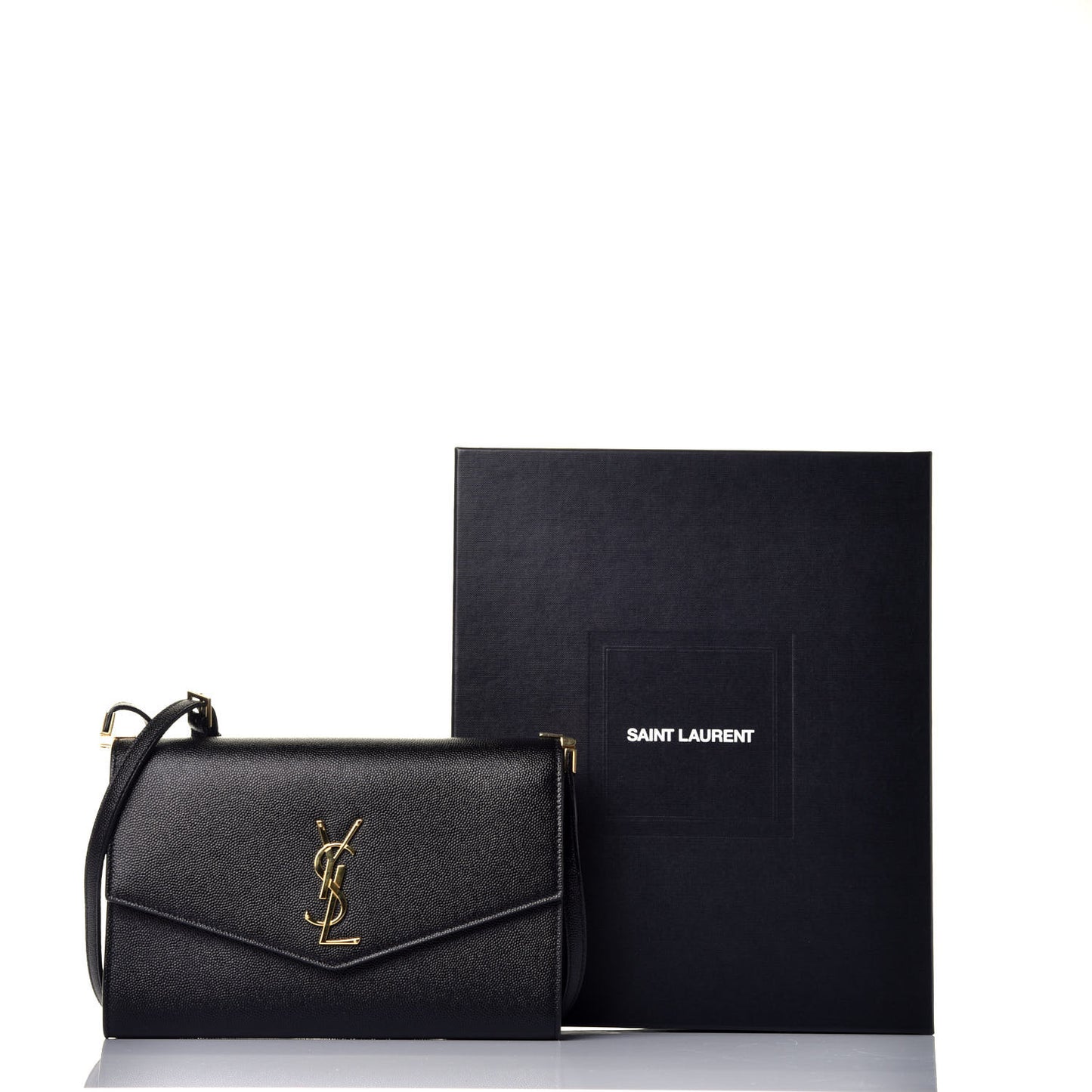 Grain De Poudre Mini Uptown Crossbody Bag Black